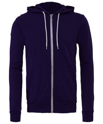 Unisex Poly-Cotton Full Zip Hoodie