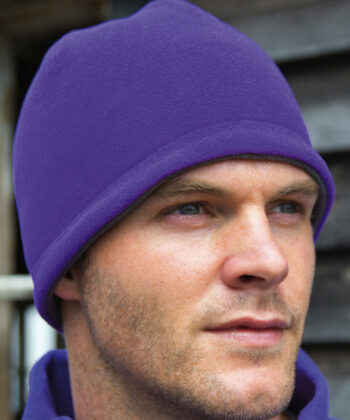 Reversible Fleece Skull Hat