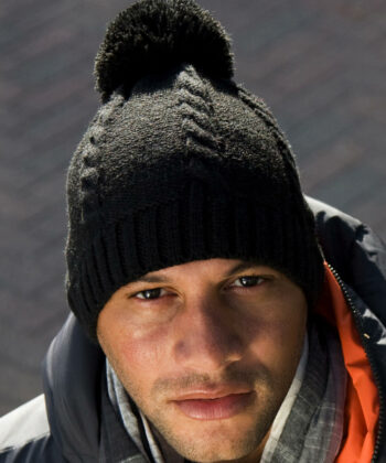 Cable Knit Pom Pom Beanie