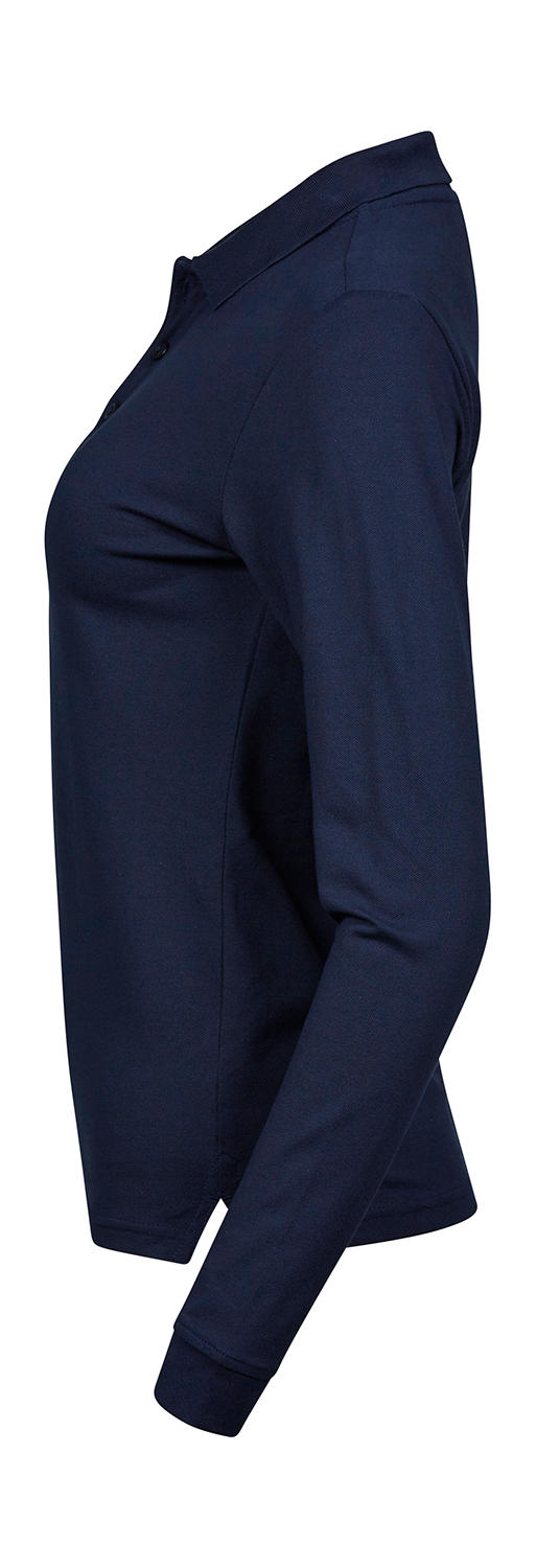 Ladies Luxury LS Stretch Polo - Image 2
