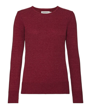 Ladies' Crew Neck Knitted Pullover