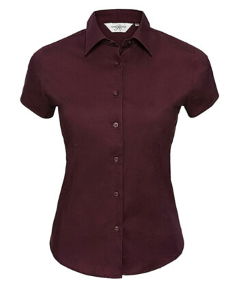 Fitted Short Sleeve Blouse