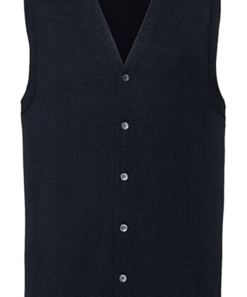 Men's V-Neck Sleeveless Knitted Cardigan
