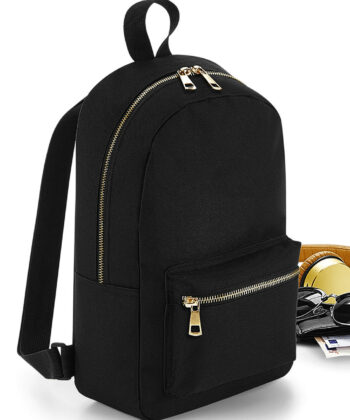 Metallic Zip Mini Backpack
