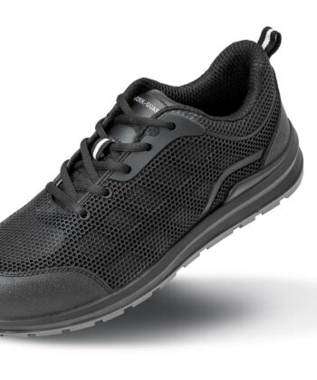 All Black Safety Trainer - size 3