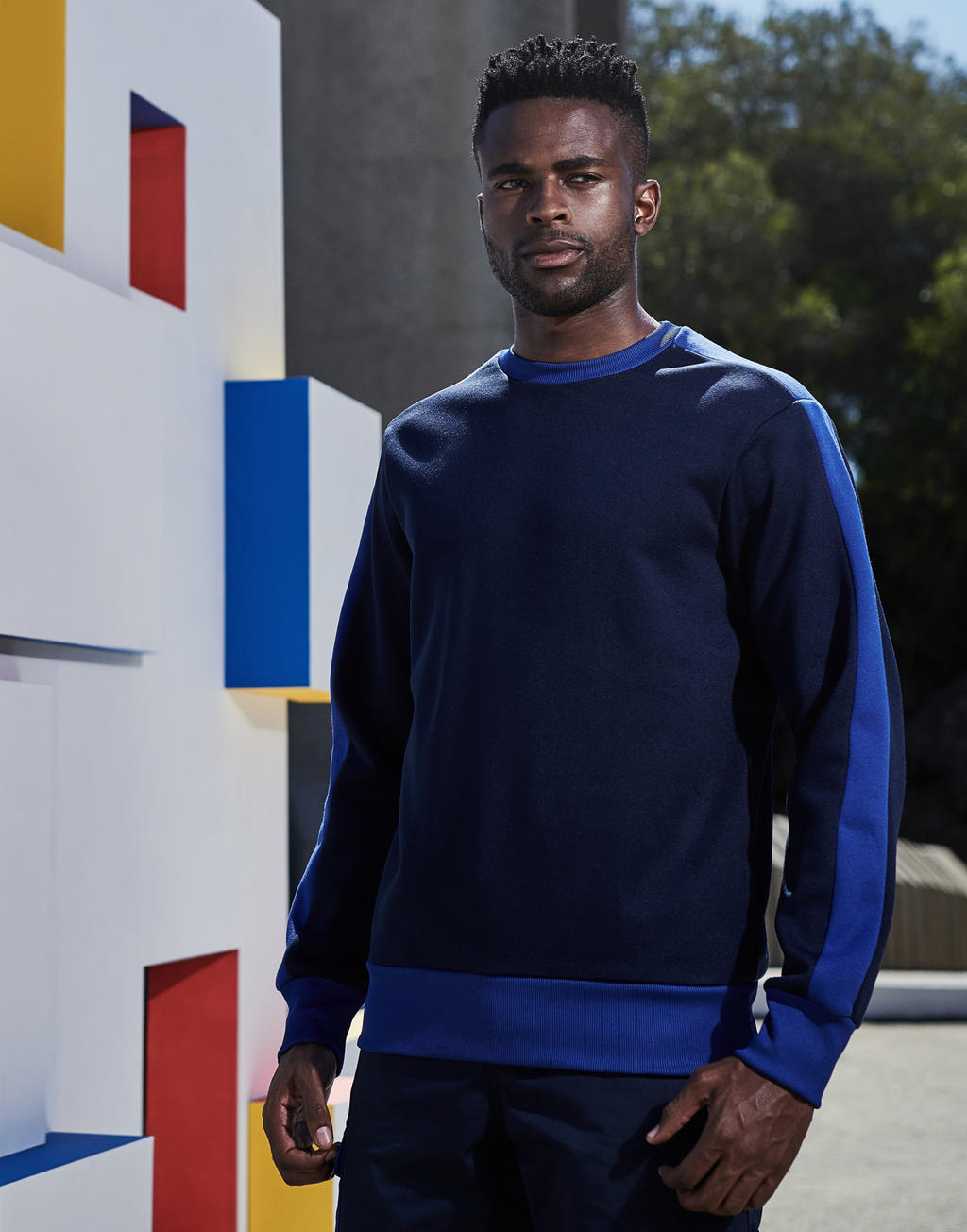 Contrast Polyester Sweat
