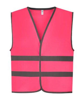 Kids Fluo Reflective Border Waistcoat