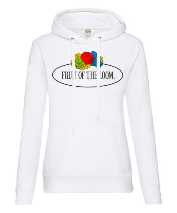 Ladies Vintage Hooded Sweat Large Logo Print