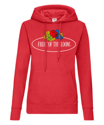 Ladies Vintage Hooded Sweat Large Logo Print