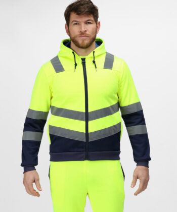 Pro Hi Vis Full Zip Hoodie