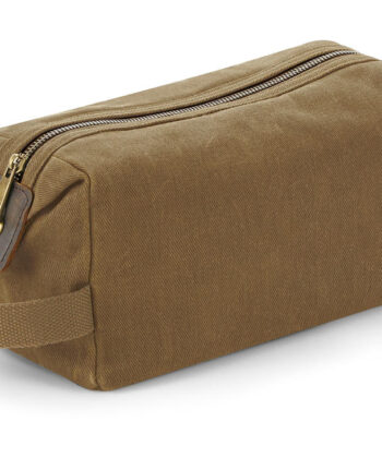 Heritage Waxed Canvas Wash Bag