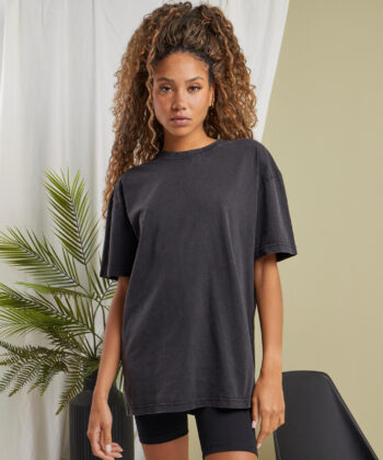 Ladies Oversized Acid Wash