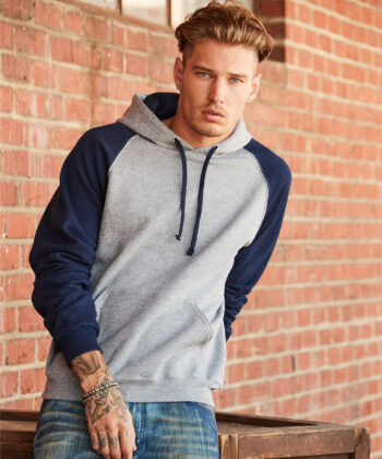 NuBlend Colour Block Raglan Hooded Sweatshirt