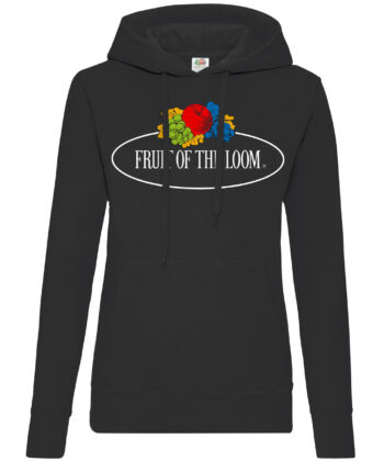 Ladies Vintage Hooded Sweat Large Logo Print