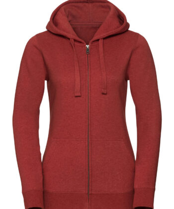 Ladies' Authentic Melange Zipped Hood Sweat