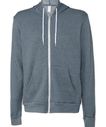 Unisex Poly-Cotton Full Zip Hoodie