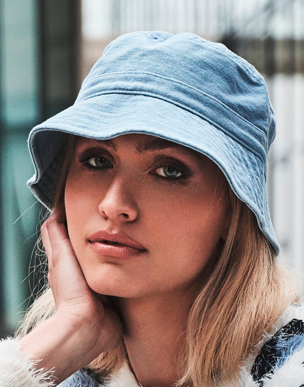 Denim Bucket Hat - Image 9