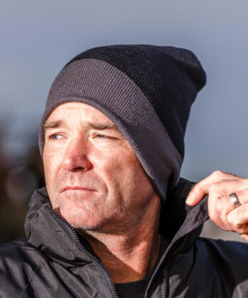 Recycled Black Compass Beanie