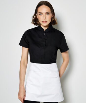 Women's Tailored Fit Mandarin Collar SSL