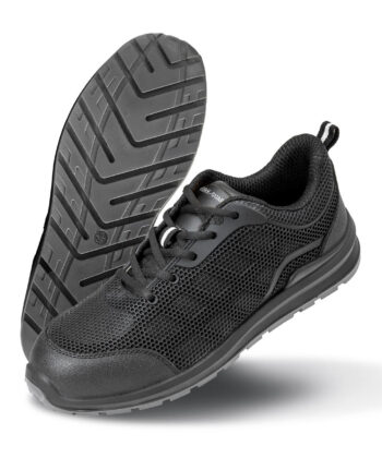 All Black Safety Trainer - size 3