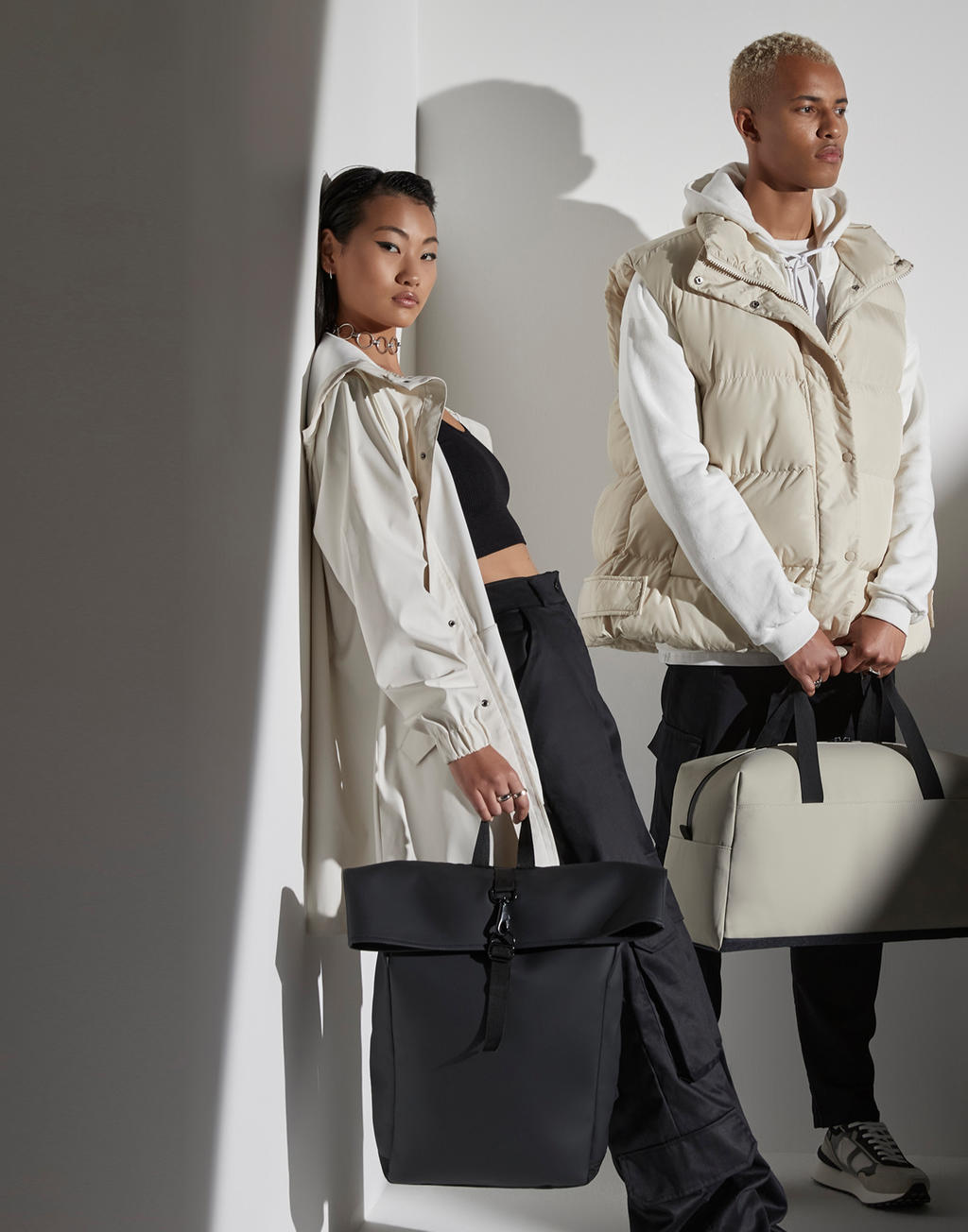 Matte PU Rolltop Backpack - Image 9