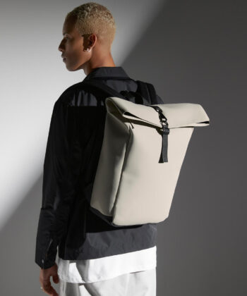 Matte PU Rolltop Backpack