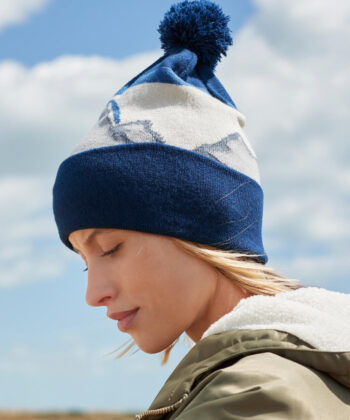 Mountain Peaks Pom Pom Beanie