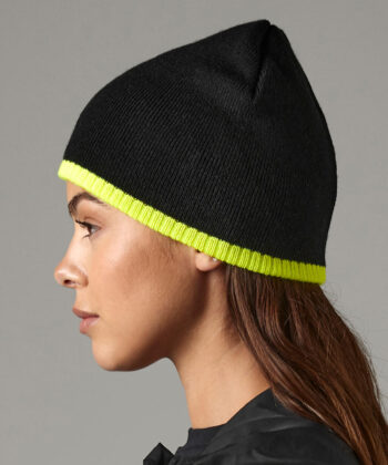 Two-Tone Beanie Knitted Hat