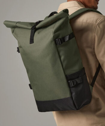 Block Roll-Top Backpack