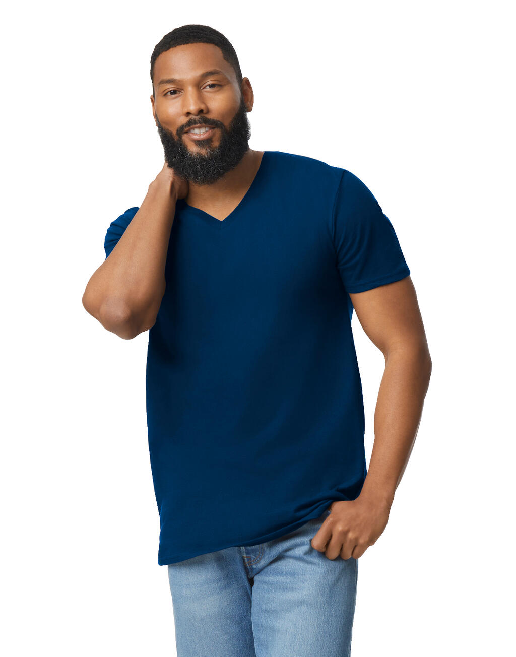 Softstyle Adult V-Neck T-Shirt - Image 7