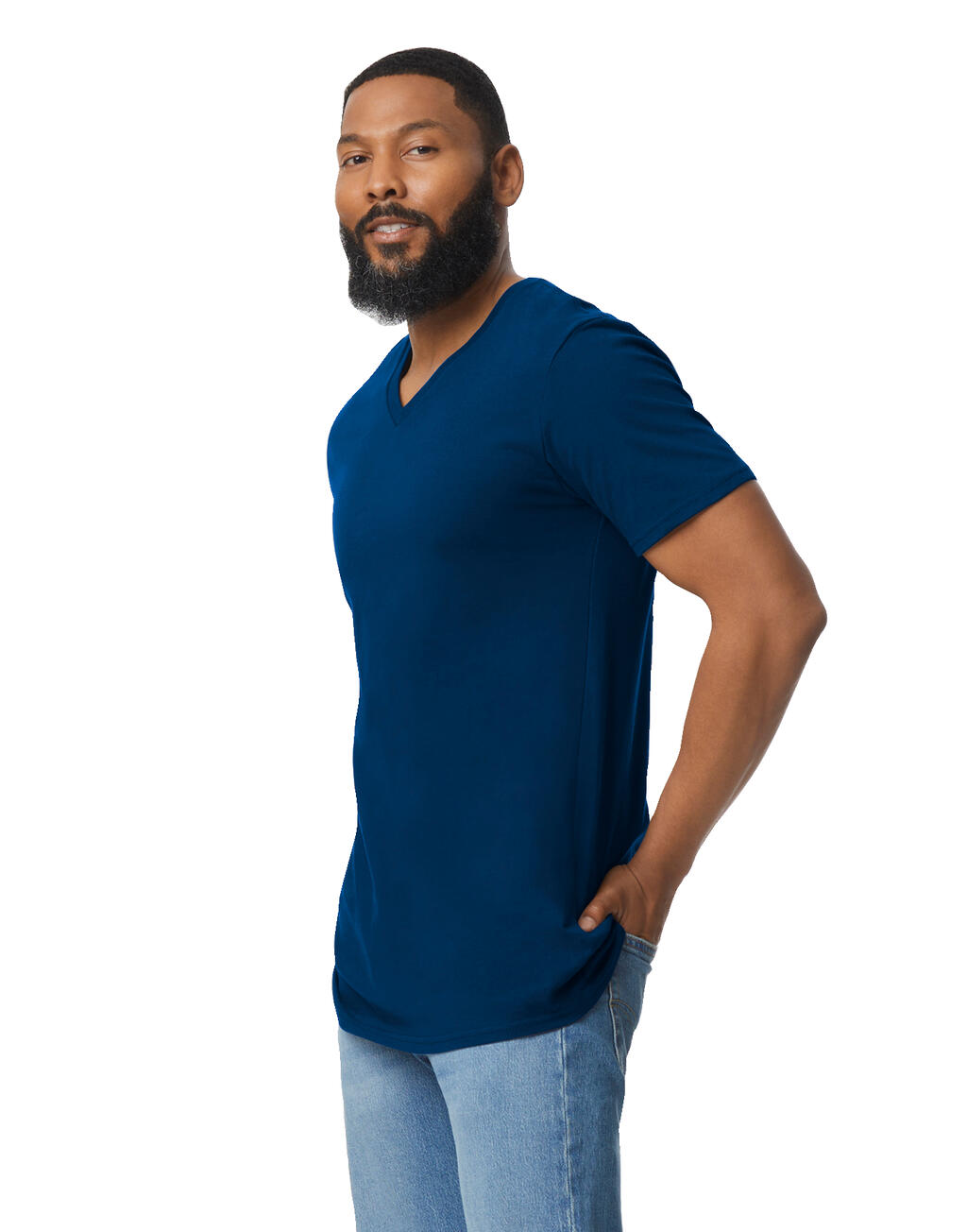 Softstyle Adult V-Neck T-Shirt - Image 9
