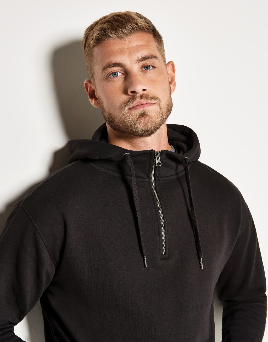 Regular Fit 1/4 Zip Hoodie - Image 4