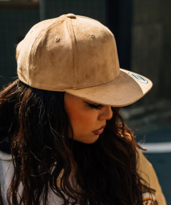 Suede Leather Snapback