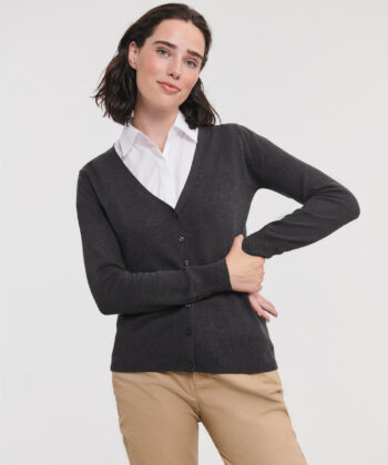 Ladies’ V-Neck Knitted Cardigan