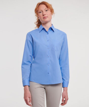 Ladies' LS Poplin Shirt