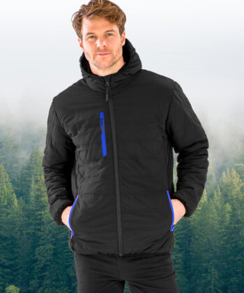 Black Compass Padded Winter Jacket