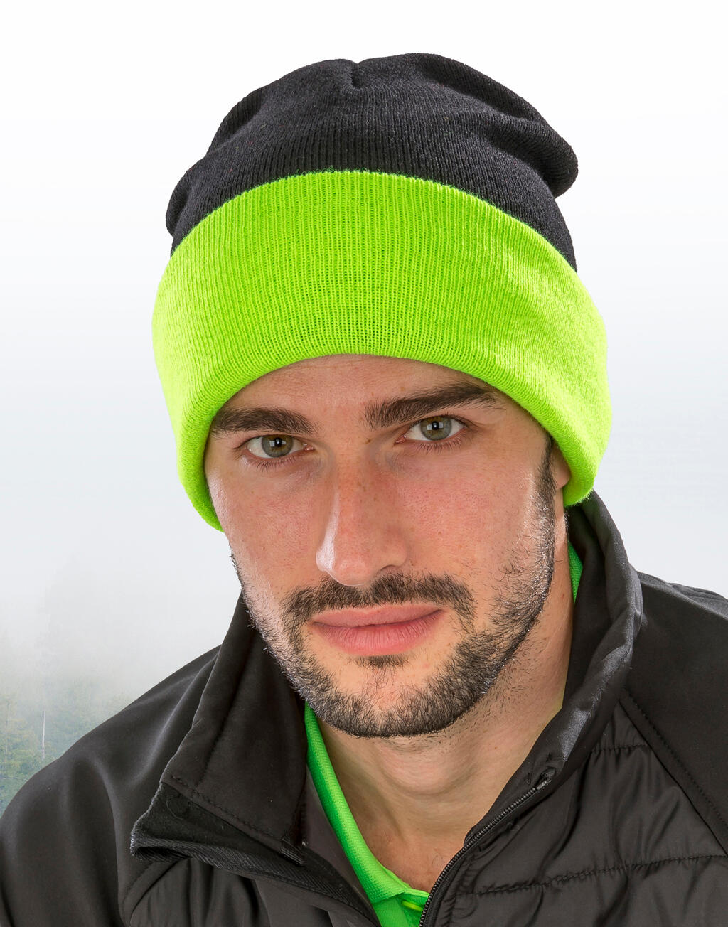 Recycled Black Compass Beanie - Image 2