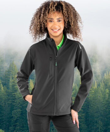 Womens Recycled 3-Layer Printable Softshell Jacket