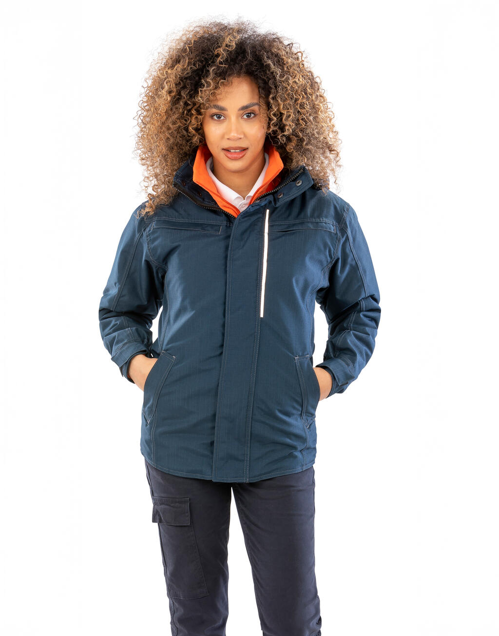 Denim Texture Rugged Jacket - Image 5