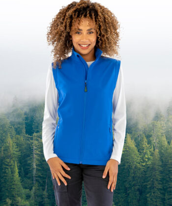 Women's Recycled 2-Layer Printable Softshell B/W