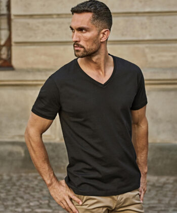 Mens Fashion V-Neck Sof Tee