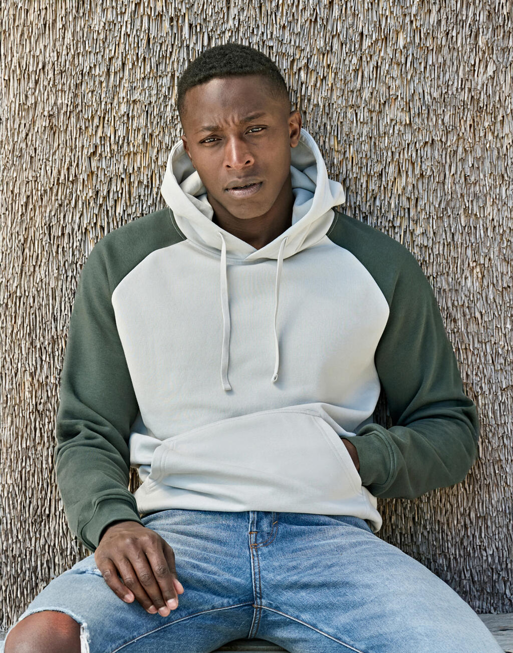 UNLABELED Two-tone Hooded Sweatshirt