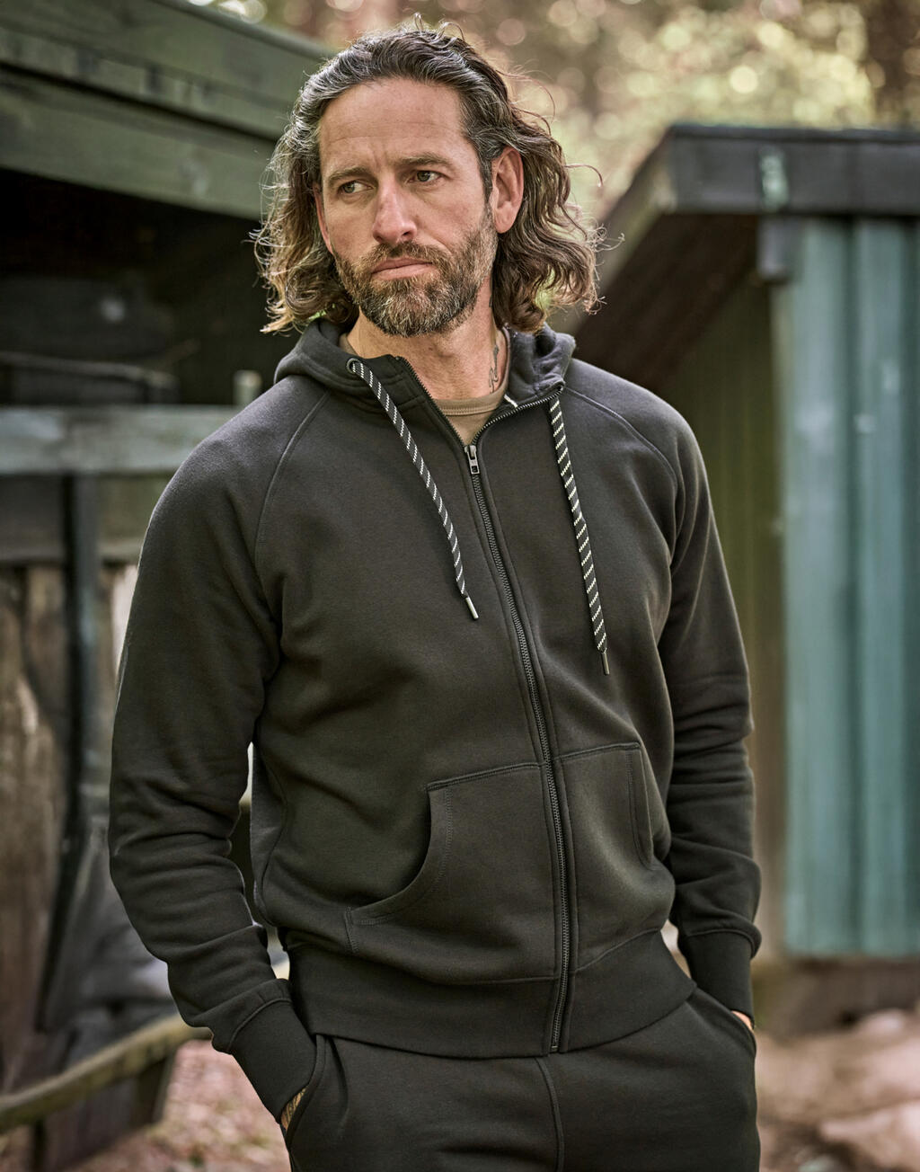 Hooded Zip Sweat