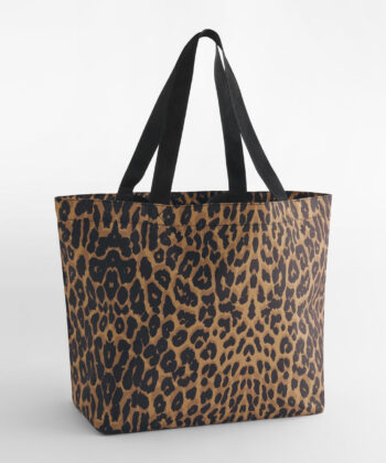 Leopard Print Carryall Tote Bag