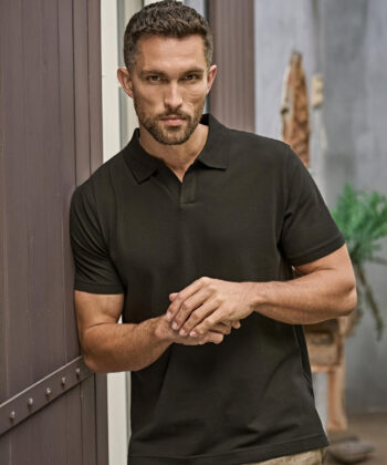 Luxury Stretch V-Neck Polo