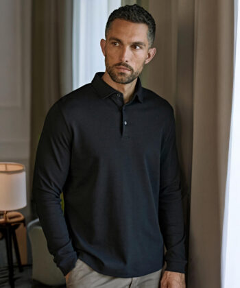 Pima Cotton Long Sleeve Polo