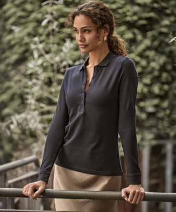 Ladies Luxury LS Stretch Polo