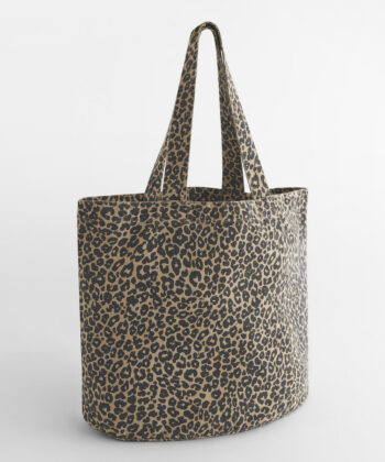 Leopard Print Canvas Shopper
