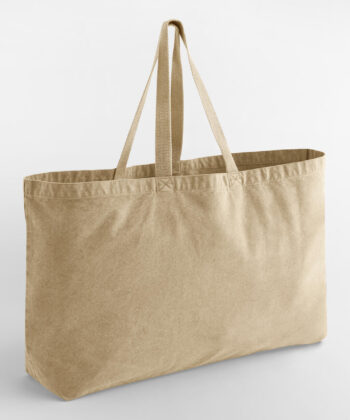 Garment Dyed Oversized Tote Bag